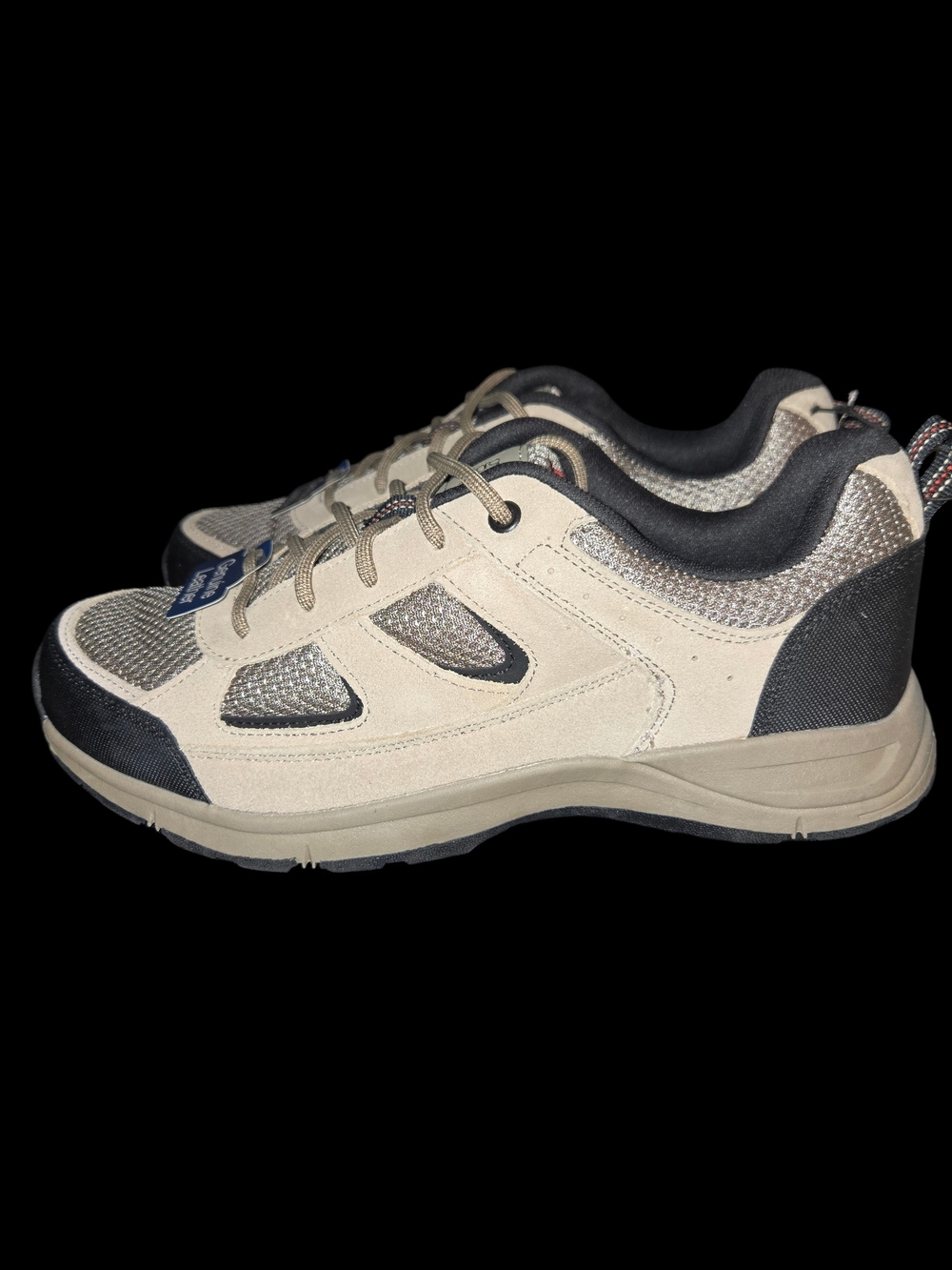 George Men's Rugged Athletic Lace-Up Sneakers in Tan and Black Men Size 8.5
